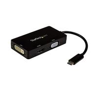 StarTech.com Adaptateur multiport USB-C - 3 en 1 - USB Type-C vers HDMI DVI ou VGA