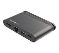 StarTech.com Adaptateur multiport USB C - Station d'accueil portable USB-C avec HDMI 4K - 100W PD 3.0 Pass-Through - 1x USB-A - 1x USB-C - GbE - Thunderbolt 3 et USB Type C Laptop Travel Dock - Mac &