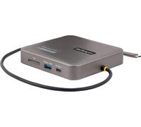 StarTech.com Adaptateur multiport USB-C - Station d'accueil USB Type-C double vidéo HDMI 4K 60Hz, Hub USB-A USB-C 2 ports 10Gbps, PD 100W, GbE, SD, câble 56cm - Mini Dock