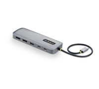 StarTech.com Adaptateur Multiport USB-C vers Deux Ports DisplayPort 10-en-1, Recharge Power Delivery 100 W, 2 x 4K 60Hz, Hub 5 Ports à 5 Gbps, Gigabit Ethernet, Mini Dock Type-C