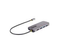 StarTech.com Adaptateur Multiport USB-C vers HDMI 4K 60Hz, 3x USB-A 3.2 5Gbps, Power Delivery 100W, GbE, Câble 30cm, Chipset VIA/Realtek/Terminus