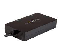 StarTech.com Adaptateur multiport USB-C vers HDMI, DVI ou VGA - Adaptateur vidéo - USB-C mâle pour HD-15 (VGA), DVI-I, HDMI femelle - 15 cm - noir - convertisseur actif, prise en charge de 4K30Hz (3 8