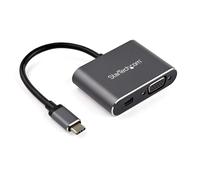 StarTech Adaptateur USB-C CDP2MDPVGA - Multiport 2-en-1 Mini DP 1.2 & VGA 4K 60 Hz