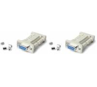StarTech.COM Adaptateur Null Modem DB9 série RS232 - F/F (Lot de 2)