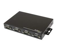 StarTech.COM Adaptateur Professionnel USB vers 4 Ports série RS 232 avec mémorisation de Port - Alimentation Secteur - Adaptateur série - USB - RS-232 x 4 - Noir