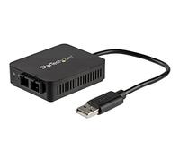 StarTech.com Adaptateur réseau USB 2.0 vers fibre optique SC jusqu'à 2 km - Convertisseur USB vers Ethernet 10/100 Mbps (US100A20FXSC)