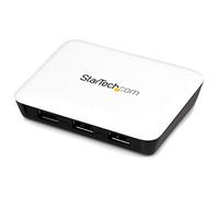 StarTech.com Adaptateur réseau USB 3.0 vers Gigabit Ethernet avec hub USB 3.0 de 3 ports (ST3300U3S) blanc
