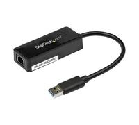 StarTech.com Adaptateur réseau USB 3.0 vers Gigabit Ethernet avec port USB - Noir