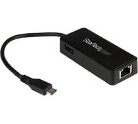 StarTech.com Adaptateur réseau USB-C vers RJ45 Gigabit Ethernet avec port USB supplémentaire - M/F - USB 3.1 Gen 1 (5 Gb/s) (US1GC301AU)