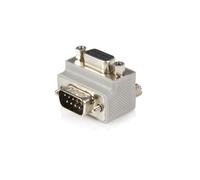 StarTech.com Adaptateur Série DB9 Mâle vers DB9 Femelle Angle Droit Type 2 GC99MFRA2 - Connecteurs Gris, Poids 27g, Dimensions Emballage 90x0.07x125mm