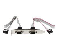 StarTech Support de port série PLATE9M2P16 – 2 ports DB9, 16 pouces vers en-tête 10 broches