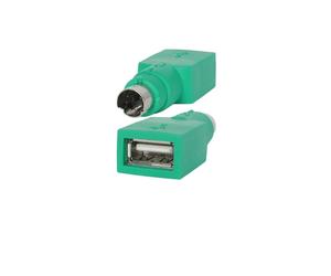 StarTech.com Adaptateur Souris GC46FM: USB-A Female vers PS/2 Male, 1x USB A Femelle, 1x 6 DIN Male, Vert, 13g