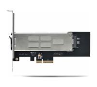 StarTech.com Adaptateur SSD M.2 NVMe vers PCIe x4 avec Plateau pour PCIe - Adaptateur d'interface - M.2 - M.2 NVMe Card / PCIe 4.0 (NVMe) - PCIe 4.0 x4 - noir, argent - pour StarTech.com Ventilateur d