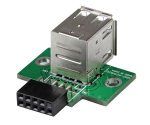 StarTech.com Adaptateur USB 2.0 interne - 2x USB A vers connecteur de carte mère USB à 4 broches - F/F