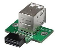 StarTech Adaptateur USB 2.0 interne – 2x USB A vers connecteur de carte mère 4 broches (F/F)