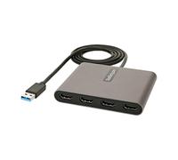 StarTech.com Adaptateur USB 3.0 vers 4x HDMI - Carte Vidéo & Graphique Externe - Convertisseur USB Type-A vers Quadruple Écran HDMI - 1080p 60Hz - Don
