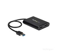 StarTech.com Adaptateur USB 3.0 vers double DisplayPort 4K 60 Hz - Carte graphiq