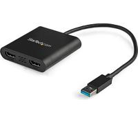 StarTech.com Adaptateur USB 3.0 vers double HDMI, convertisseur d'écran USB 2x HDMI pour Windows(macOS/ChromeOS/Linux non supportés)