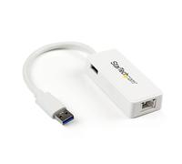 Startech.Com Adaptateur Usb 3.0 Vers Ethernet Gigabit - Carte Réseau Externe Usb Vers 1 Port Rj45 - Blanc (Usb31000Sptw)[Z4455]