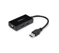 StarTech.com Adaptateur USB 3.0 vers Gigabit Ethernet + Hub 2 ports USB 3.0 (USB31000S2H) - Chipset Realtek RTL8153 - Support Jumbo Frames 9K