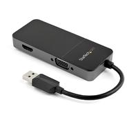 StarTech.com Adaptateur USB 3.0 vers HDMI VGA 1080p - Adaptateur Convertisseur d'Écran Multiport Double Écran/Multi-Écran 4K/1080p 4k USB Type A - Car
