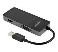 StarTech.com Adaptateur USB 3.0 vers HDMI VGA 1080p - Adaptateur Convertisseur d'Écran Multiport Double Écran/Multi-Écran 4K/1080p 4k USB Type A - Carte Graphique Externe