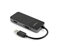 StarTech.com Adaptateur USB 3.0 vers HDMI VGA 1080p - Adaptateur Convertisseur d'Écran Multiport Double Écran/Multi-Écran 4K/1080p 4k USB Type A - Carte Graphique Externe