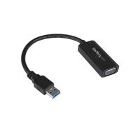 StarTech.com Adaptateur USB 3.0 vers VGA USB32VGAV - Résolution 1920x1200, 8 Mo mémoire, Chipset Fresco FL2000DX, compatible Windows, câble intégré 0.139m