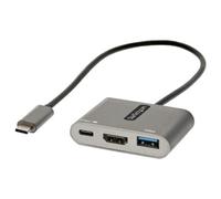 StarTech.com Adaptateur USB-C HDMI, Adaptateur Multiport USB-C vers HDMI 4K, 100W PD Passthrough, Hub USB 3.0 5Gbps (1xType-C/1xA), Mini Dock USB-C, Station d'accueil portable USB-C (CDP2HDUACP2) - St