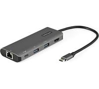 StarTech.com Adaptateur USB C multiport - 10 Gbit/s USB Type C Mini Dock avec 4K 30Hz HDMI - Power Delivery 3.0 Passthrough - 3 Port USB Hub, GbE - USB 3.1 / 3.2 Gen 2 Laptop Dock - 25 cm câble
