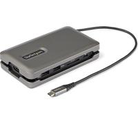 StarTech.com Adaptateur USB C Multiport - USB C vers HDMI 2.0 4K 60Hz - Hub USB 2 ports 10Gbps - 100W Power Delivery Pass-Through - GbE - SD/MicroSD - Mini USB Type-C DockStation - Câble 25cm