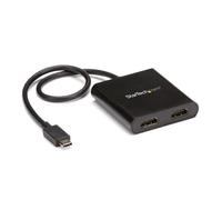 StarTech.com Adaptateur USB-C vers Double HDMI, Hub USB Type-C Multi-Moniteur MST, Double Extender / Splitter d'Affichage HDMI 4K 30Hz pour Ordinateur Portable, HDR, Câble Intégré Extra-Long - Windows Uniquement