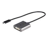 StarTech.com Adaptateur USB C vers DVI - Adaptateur Dongle USB-C vers DVI-D 1920x1200p - USB Type C vers Écrans/Affichages DVI - Convertisseur Graphique - Compatible Thunderbolt 3 - Câble Intégré 30cm