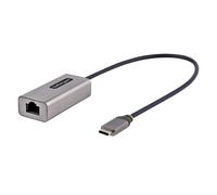 StarTech Adaptateur USB-C vers Ethernet US1GC30B2 – Gigabit 10/100/1000 Mbps, USB 3.0, câble 30 cm
