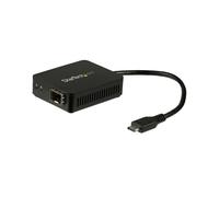 StarTech.com Adaptateur USB-C vers Fibre Optique Gigabit Ethernet SFP Ouvert, USB 3.2 Gen 1, 1000BASE-SX/LX, Jumbo Frames 9000, Chipset Realtek/Microsemi, Windows/macOS/Linux