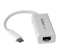 StarTech.com Adaptateur USB C vers Gigabit Ethernet - Blanc - Adaptateur Réseau LAN USB 3.0 vers RJ45 - USB Type C vers Ethernet