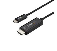 StarTech.com Adaptateur USB-C vers HDMI 1m - Câble Vidéo USB Type-C Vidéo DP Alt Mode vers HDMI 2.0 - Câble d'Écran DP 1.2 HBR2 4K 60 Hz - Compatible Thunderbolt 3 - Noir