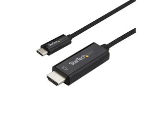 StarTech.com Adaptateur USB-C vers HDMI 3m - Câble Vidéo USB Type C vers HDMI 2.0 - 4K60Hz - Compatible Thunderbolt 3 - Convertisseur USB-C à HDMI - DP 1.2 Alt Mode HBR2 - Noir