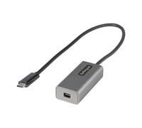 StarTech.com Adaptateur USB C vers Mini DisplayPort - Dongle Adaptateur USB-C vers mDP 4K 60Hz - Moniteur USB Type-C vers Mini DP - Convertisseur Vidéo - Fonctionne avec TB3 - Câble Attaché long de 12