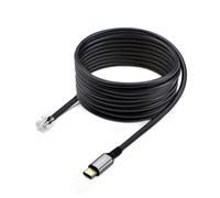 StarTech.com Adaptateur USB-C vers RJ9 pour Combiné Téléphonique de Bureau ou Casque Filaire/Sans Fil, Utilise le Matériel Fixe Existant, 1,8m, pour Ordinateur Portable/de Bureau/Mobile