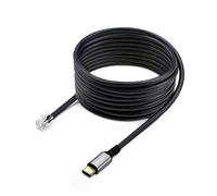 StarTech.com Adaptateur USB-C vers RJ9 pour Combiné Téléphonique de Bureau ou Casque Filaire/Sans Fil, Utilise le Matériel Fixe Existant, 1,8m, pour Ordinateur Portable/de Bureau/Mobile