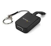 StarTech Adaptateur USB‑C vers VGA CDP2VGAFC – Compact, 1080p 60Hz, câble incorporé – Noir