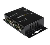 StarTech.com Hub adaptateur industriel USB vers serie 2 ports à fixation murale avec clips de rail DIN