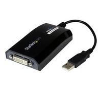 StarTech.com Adaptateur USB vers DVI - Carte vidéo USB externe pour PC et MAC - 1920 x 1200 - Adaptateur USB/DVI - USB (M) pour DVI-I (F) - USB 2.0 - 27 m - support 1920 x 1200 (WUXGA) - noir - pour P