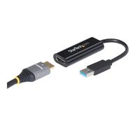 StarTech.com Adaptateur USB vers HDMI - Carte graphique externe - USB 3.0 - Slim - 1080p - Adaptateur multi-écrans - Câble adaptateur - Conformité TAA - USB type A mâle pour HDMI femelle - 19 cm...