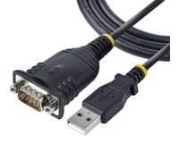 StarTech.com 3ft (1m) USB to Serial Cable, DB9 Male RS232 to USB Converter, USB to Serial Adapter for PLC/Printer/Scanner/Network Switches, USB to COM Port Adapter - Prolific IC, Automatic Handshake, Windows/macOS (1P3FP-USB-SERIAL) - câble série - DB-9 p