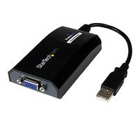 StarTech.com Adaptateur USB vers VGA - Carte vidéo USB externe pour PC et MAC - 1920 x 1200 adaptateur vidéo externe - DisplayLink DL-195 - 16 Mo - noir