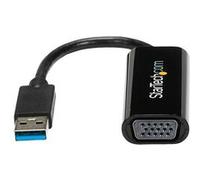StarTech.com Adaptateur USB vers VGA - Carte graphique externe - USB 3.0 - Slim - 1080p - Adaptateur multi-écrans - Adaptateur vidéo - Conformité TAA - USB type A mâle pour HD-15 (VGA) femelle - 19 cm