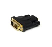 StarTech.com Adaptateur Vidéo HDMI Femelle vers DVI-D Dual Link Mâle, Contacts Or, Noir, 40x50x15mm, 30g, RoHS - HDMIDVIFM