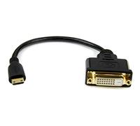 StarTech.com Adaptateur vidéo Mini HDMI vers DVI-D de 20 cm - Convertisseur Mini HDMI vers DVI - M/F - Noir